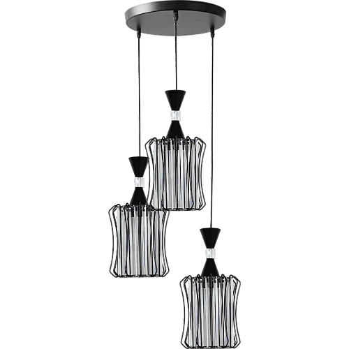 علاقي مودرن اسود E27*3