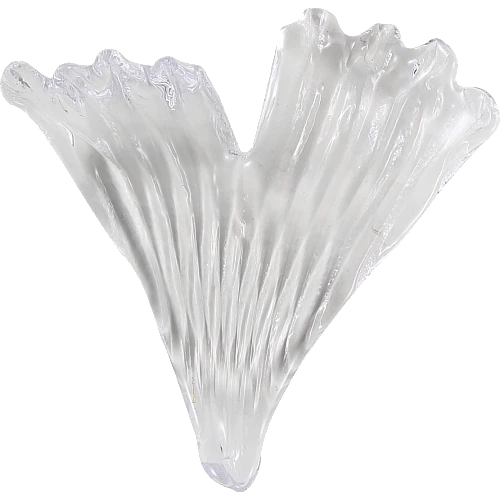 حجر كريستالي رجل البط لون شفاف