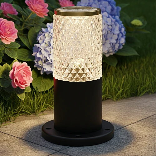 فانوس حديقة 23 سم اسود E27