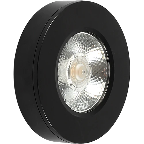 كشاف لطش COB أسود 5 واط إضاءة صفراء 7 سم للأسقف