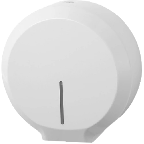 موزع مناديل وراقة رول مدور يدوي لون ابيض