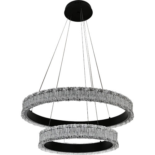 نجف مودرن اسود لون الانارة 3 اضاءات 135 واط 400+600