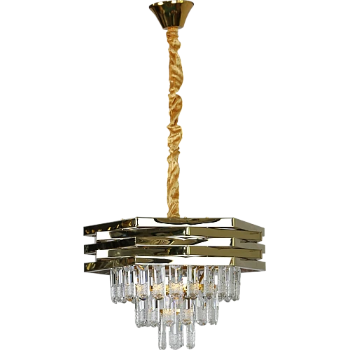 نجف علاقي كريستال ذهبي E14*5L قطر 400 ملم