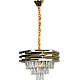 نجف علاقي كريستال ذهبي E14*5L قطر 400 ملم