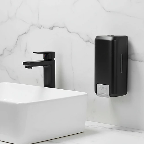 موزع صابون سائل يدوي ضغاط لون اسود