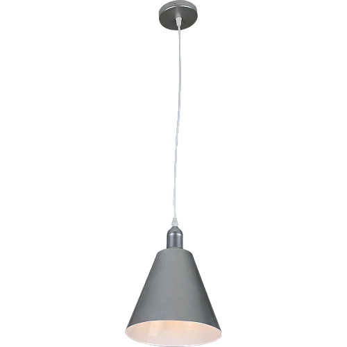 علاقي مودرن فضي مع ابيض E27*1L مقاس 140 ملم