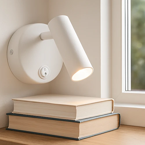 إضاءة أبليك حائط مودرن ابيض لون الانارة اصفر واط 3