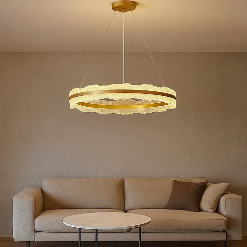 علاقي مودرن ذهبي لون الانارة 3 اضاءات واط 125 مقاس 800 ملم