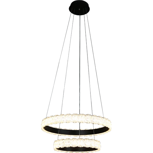 نجف أسود لون الانارة 3 اضاءات 115 واط مقاس 40*60 ملم