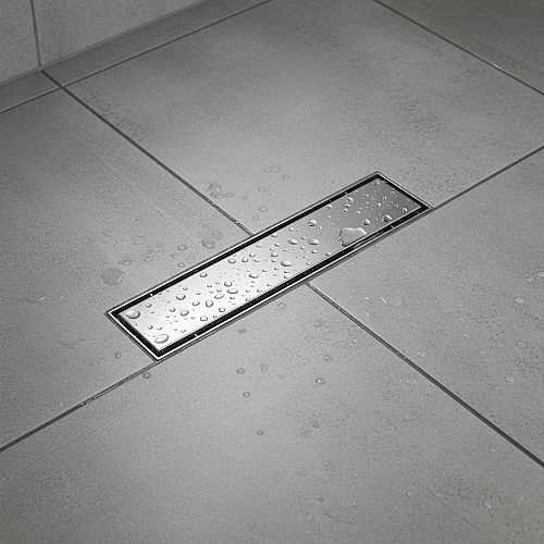 صفاية بلاط مستطيل مقاس 68*80*600 ستانلس ستيل 304 كروم