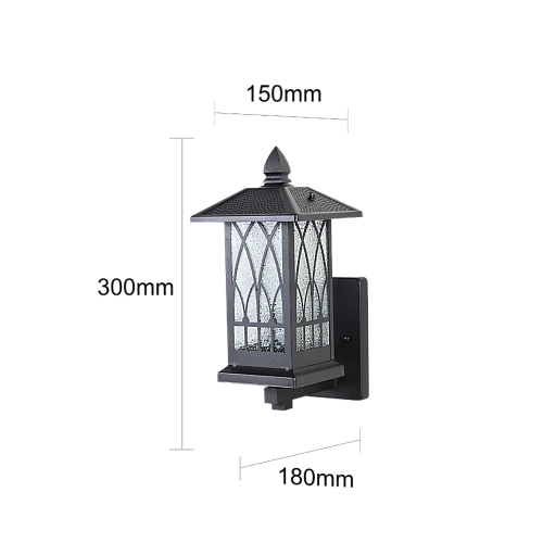 فانوس حائط جداري خارجي اسود