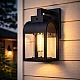  صورة منتج فانوس جداري خارجي اسود موديل 6199/1W/BK