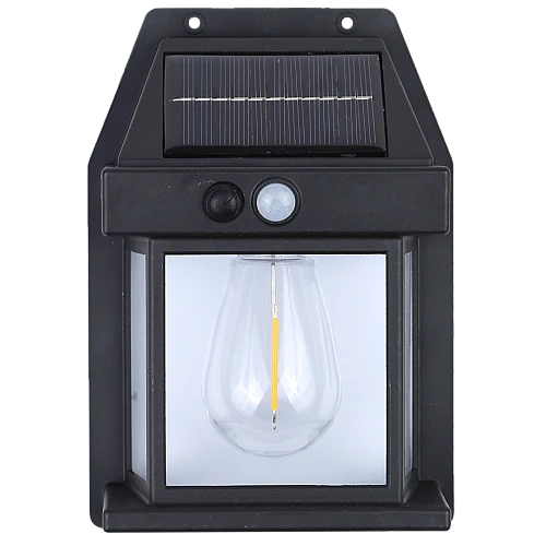 كشاف جداري يعمل بالطاقة الشمسية لون الانارة اصفر