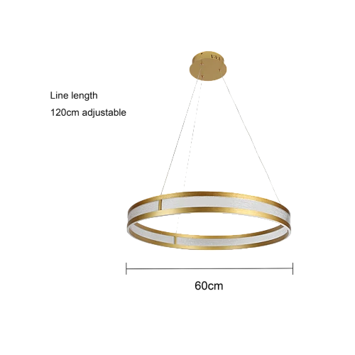 نجف مودرن ذهبي لون الانارة 3اضاءات 85 واط قطر 60 سم