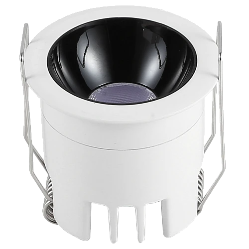 سبوت لايت جرم ابيض مع داخلي اسود لون الانارة أصفر مانع للتوهج مقاس 5 سم توفل