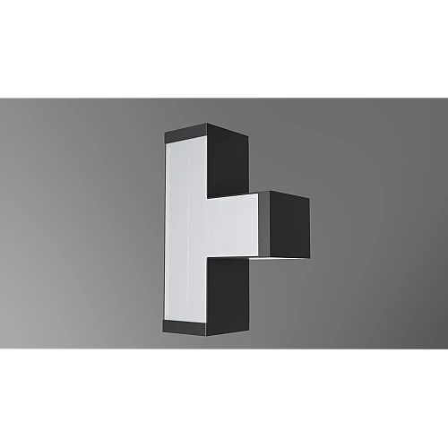 كشاف مسطرة شكل T معلقة قابلة للتوصيل غطاء اسود لون الانارة شمسي كريمي 10 واط