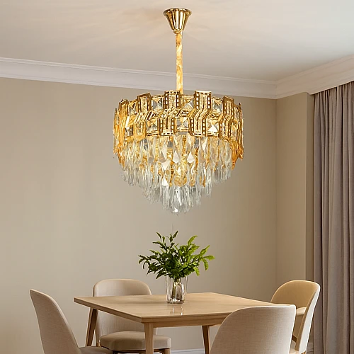 نجف مودرن ذهبي E14*5 مقاس 400 ملم