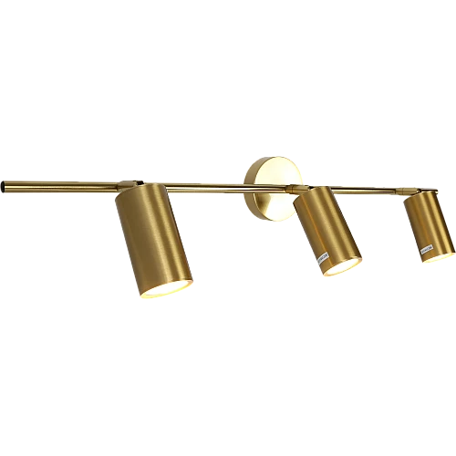 ترك لايت جداري ثلاثي مدور جرم زيتي GU10