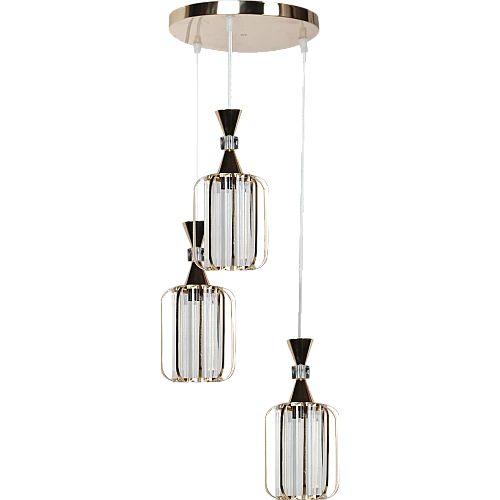 علاقي مودرن ذهبي E27*3