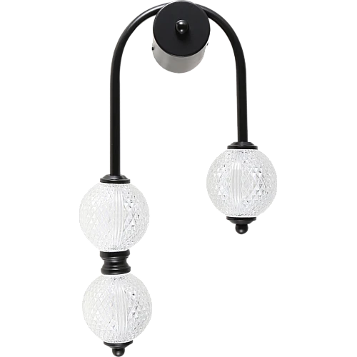 ابليك مودرن اسود لون الانارة 3 اضاءات 12 واط