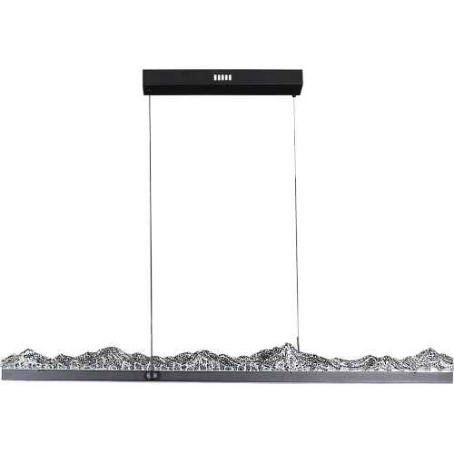 نجف مودرن اسود لون الانارة 3 اضاءات 55 واط مقاس 1200 ملم