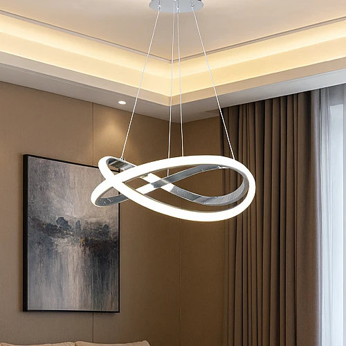 علاقي مودرن فضي لون الانارة 3اضاءات واط 60