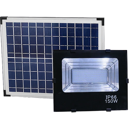 كشاف خارجي إنارة لون الاضاءة اصفر طاقة شمسية مع ريموت تحكم مزود بحساس ضوء 150 واط