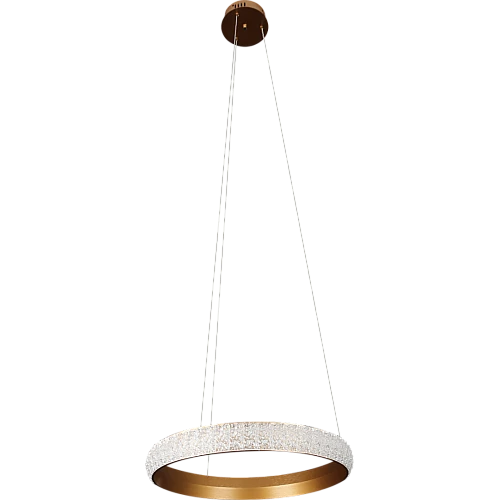 نجف مودرن ذهبي لون الانارة اصفر 30 واط قطر 400 ملم