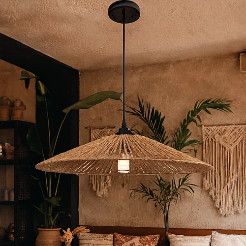 نجف مودرن بني E27*1 قطر 300 ملم