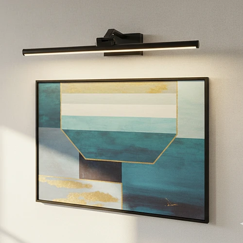 ابليك يعمل بالبطارية مودرن غطاء اسود لون الانارة 3 اضاءات واط 5 مقاس 600 ملم