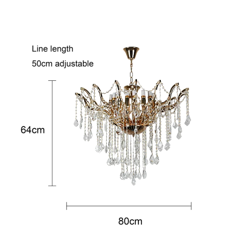 نجف مودرن ذهبي E14*24L