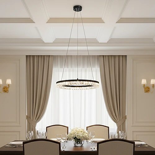 علاقي مودرن اسود لون الانارة 3 اضاءات واط 55