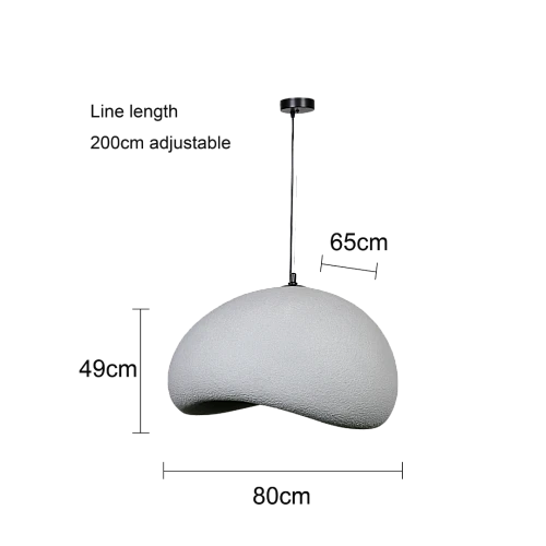 علاقي مودرن رمادي E27*1 قطر 80 سم