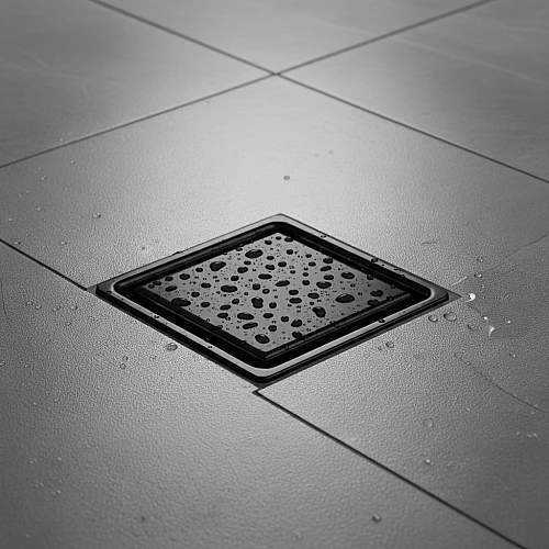 صفاية بلاط مقاس 20*20 ستانلس ستيل 304 اسود