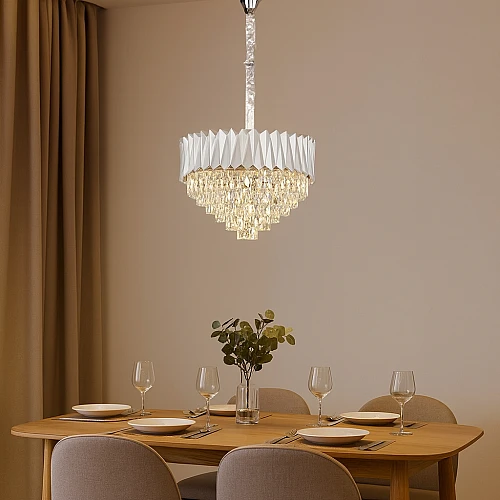 علاقي مودرن فضي E14*9 مقاس 600 ملم