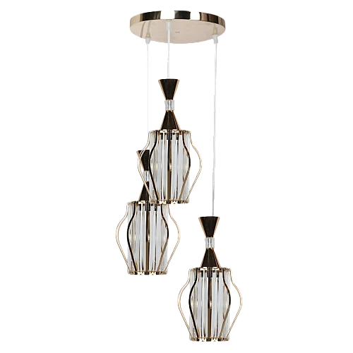 علاقي مودرن ذهبي E27*3