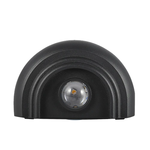  صورة منتج اناره خارجية كشاف بوابة لون الانارة اصفر نصف بيضاوي 7 واط تصميم كلاسيكي جميل موديل 9553/7W/BK+WW