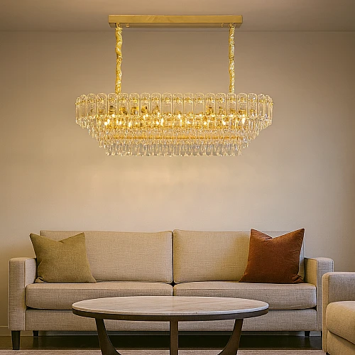 علاقي مودرن ذهبي E14*14 مقاس 1000*350 ملم