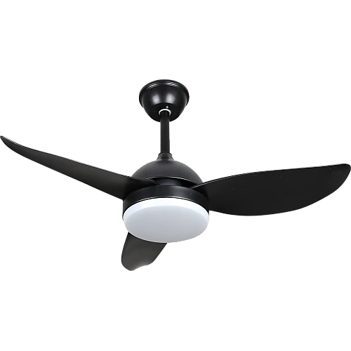 مروحة سقف مودرن مع غطاء اسود لون الانارة 3اضاءات