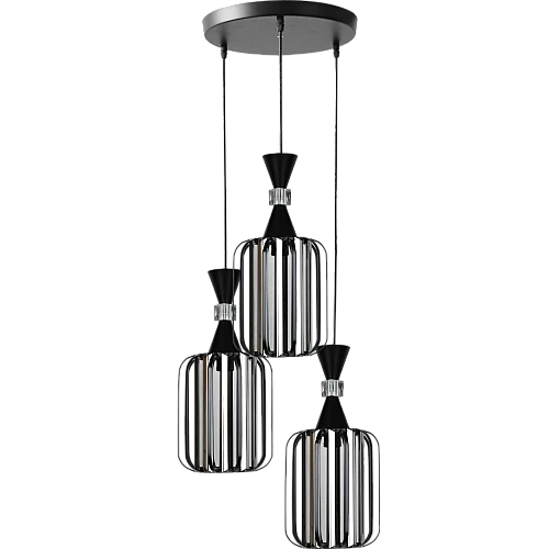 علاقي مودرن اسود E27*3