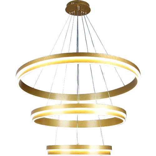 علاقي مودرن حلقات ذهبي لون الانارة 3 اضاءات