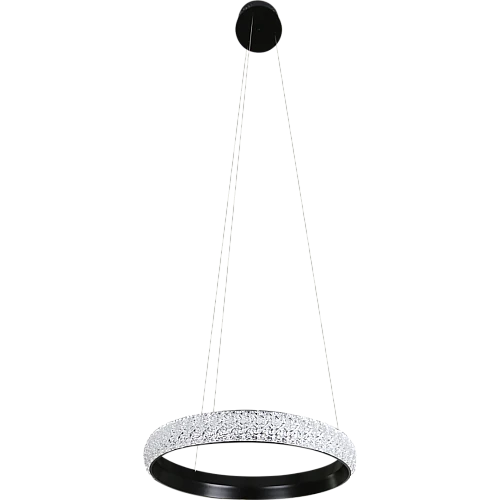 نجف مودرن اسود لون الانارة اصفر 30 واط قطر 40 سم