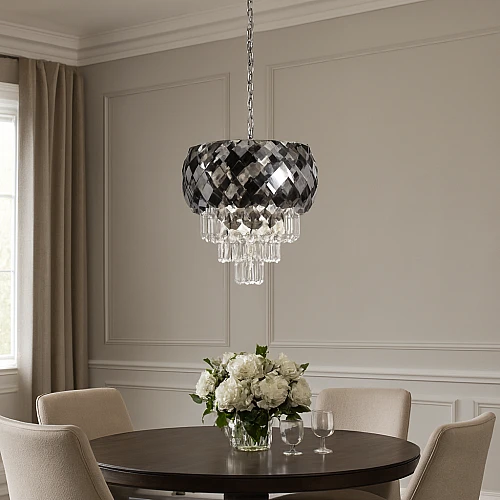 علاقي مودرن فضي E14*3