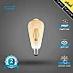  صورة منتج لمبة اصفر 3 واط مع قزاز ذهبي E27 موديل HU1998RC/3W/GD+WW