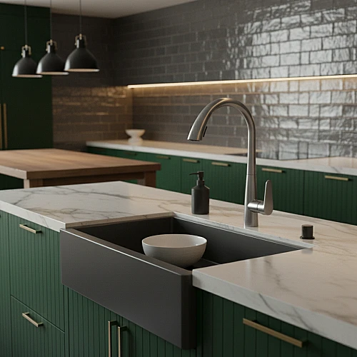 خلاط مجلى سحاب مخفي سلفر