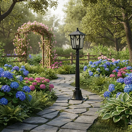 فانوس 1 متر خارجي اسود