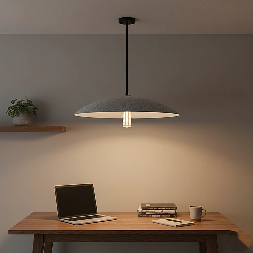 علاقي مودرن فضي E27*1L قطر 370 ملم