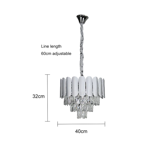 نجف مودرن فضي 400 E14*5