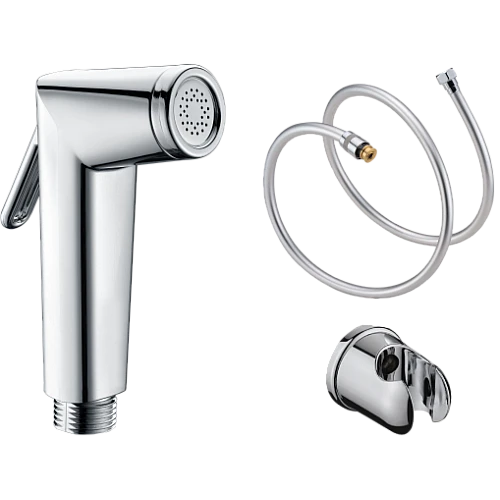 شطاف دائري ستانس ستيل مع هوز ربل 120 سم فضي