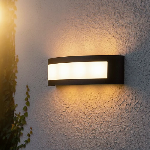 كشاف بوابة اسود لون الانارة اصفر مجوزLED